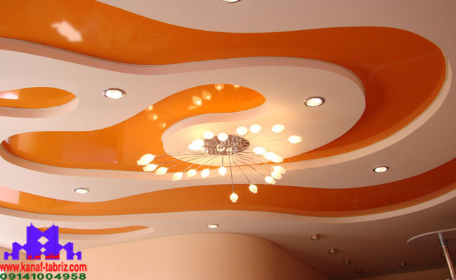 مدل کناف رنگ نارنجی